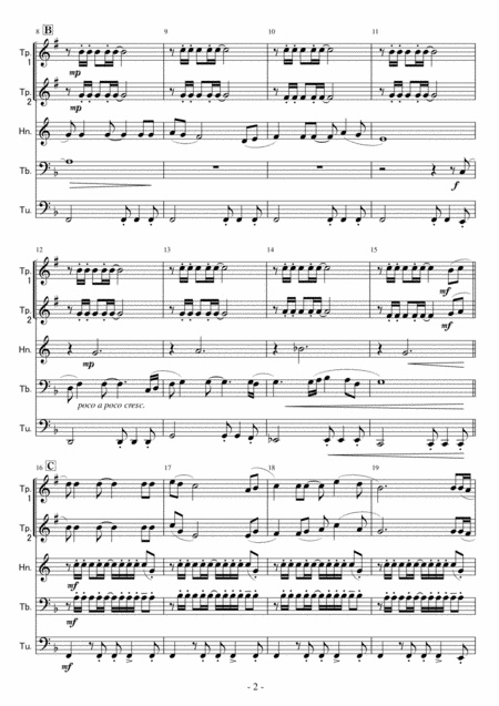 Brass Quintet Circle Of Life From Walt Disney Pictures The Lion King Page 2