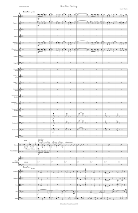 Brazilian Fantasy For Full Orchestra Page 2