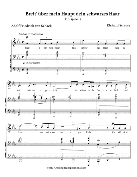 Breit Ber Mein Haupt Op 19 No 2 E Flat Major Page 2