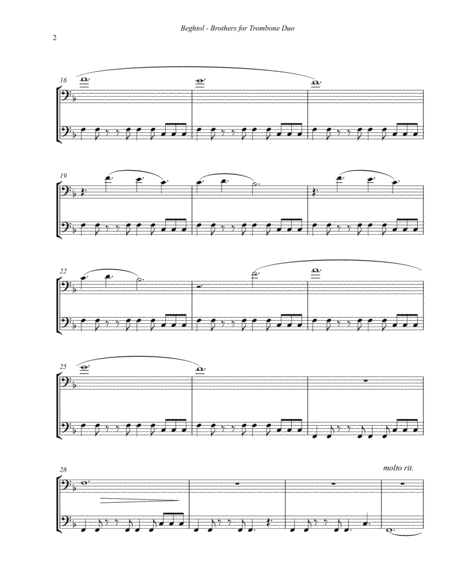 Brothers Duet For Trombones Page 2