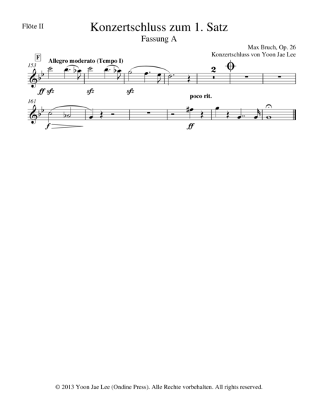 Bruch Violin Concerto No 1 In G Minor I Concert Ending By Yoon Jae Lee Version A For Orchestra Set Of Parts Page 2