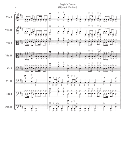 Buglers Dream Olympic Fanfare Melody And Harmony For All Strings Page 2