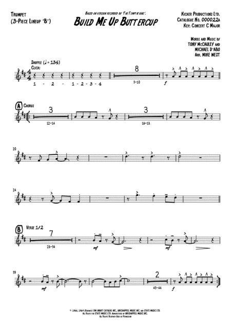 Build Me Up Buttercup 3 Piece Brass Section B Page 2