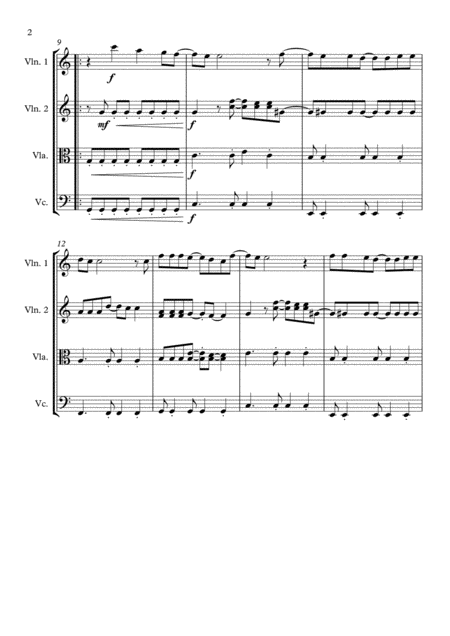 Build Me Up Buttercup Arranged For String Quartet By Greg Eaton Score And Parts Perfect For Gigging Quartets Page 2