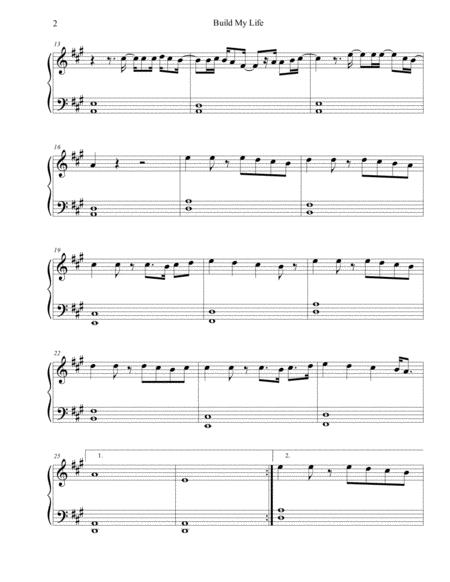 Build My Life Passion Sheet Music Easy Piano Page 2