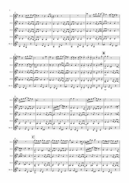 Burnies Bossa For Clarinet Quintet Page 2