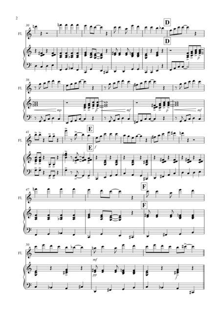 Burnies Ragtime For Flute And Piano Page 2