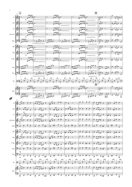 Burnies Ragtime For School Concert Band Page 2