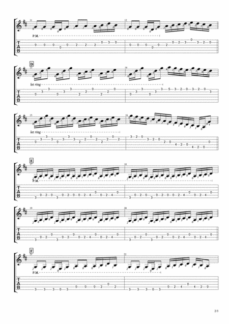 Busy Bee Tablature Page 2