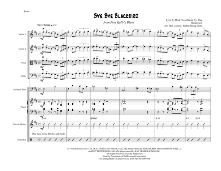 Bye Bye Blackbird For Jazz Strings Page 2