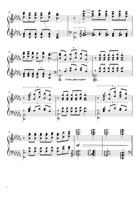 C Debussy Clair De Lune Easy Piano Page 2