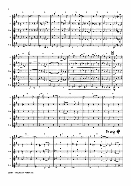 Cabaret Jazz Liza Minelli Clarinet Quartet Page 2