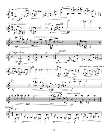 Cadenza Ii For Solo Violin Page 2