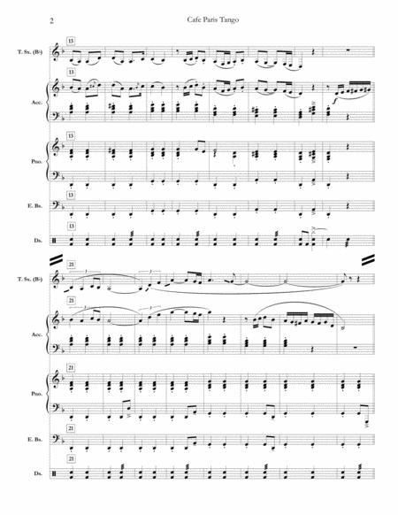 Caf Paris Tango From Curb Your Enthusiasm Full Score Set Of Parts Page 2