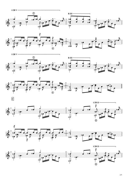 Cahaya Solo Guitar Score Page 2