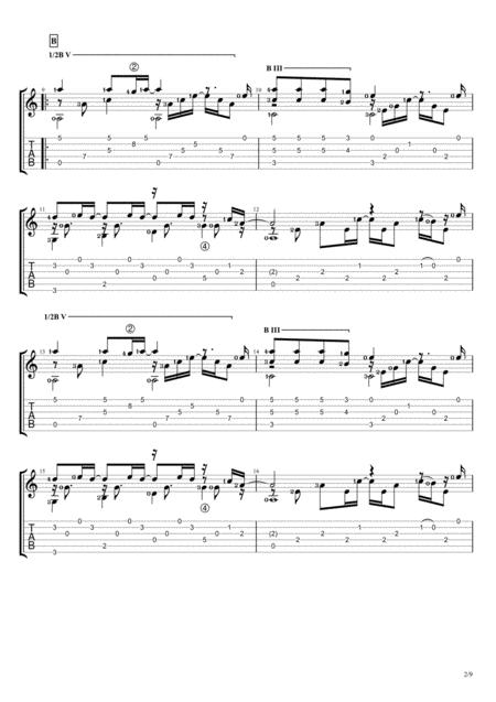 Cahaya Solo Guitar Tablature Page 2