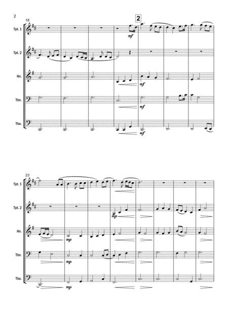 Calon Lan For Brass Quintet Page 2