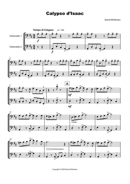 Calypso D Isaac For Cello Duet Page 2