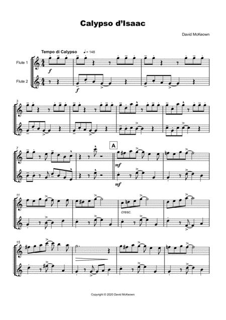 Calypso D Isaac For Flute Duet Page 2