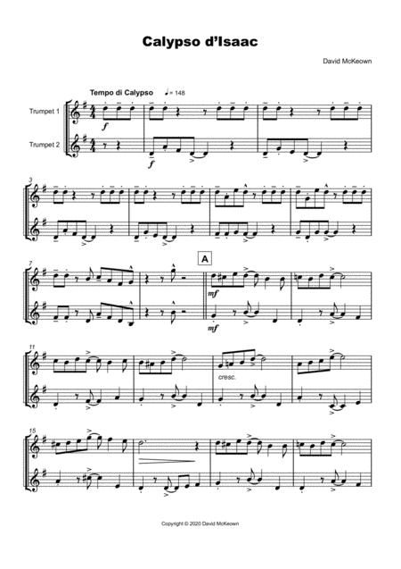 Calypso D Isaac For Trumpet Duet Page 2