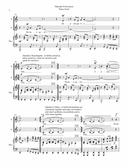Cameroon National Anthem O Cameroon Cradle Of Our Forefathers For Brass Quintet Page 2