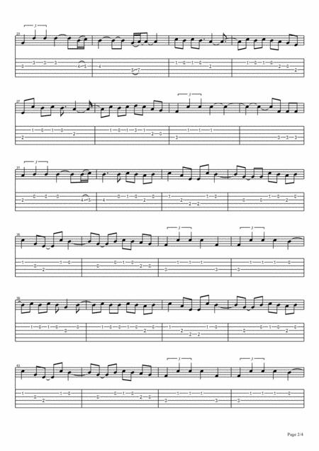 Camila Cabello Seorita Guitar Fingerstyle Melody Part Only Page 2