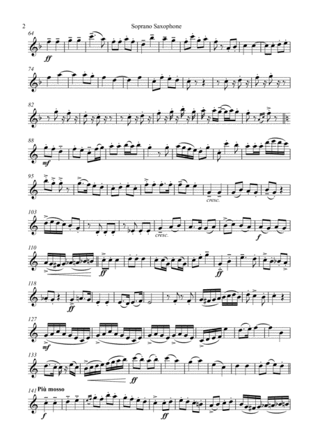 Can Can Alla Rossini Saxophone Quartet Quintet Set Of Parts X4 5 Page 2