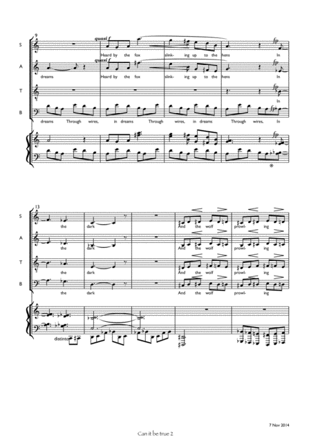 Can It Be True A Modern Christmas Song For Satb Piano Page 2