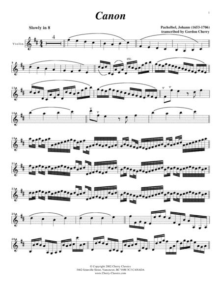 Canon For Violin And Piano Page 2