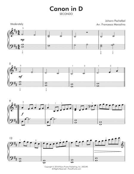 Canon In D Easy Duet Page 2