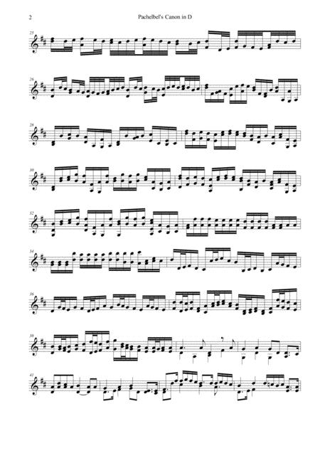Canon In D For Solo Violin Page 2