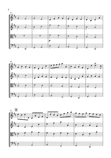 Canon In D For String Quartet Best Version Page 2