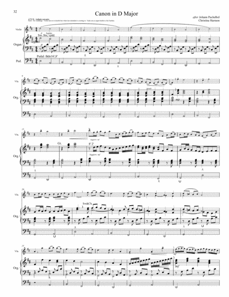 Canon In D Major For Violin And Organ Page 2