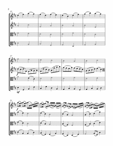 Canon In D Wedding Viola Quartet Page 2