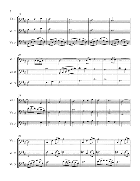 Cant Help Falling In Love For Cello Trio Page 2