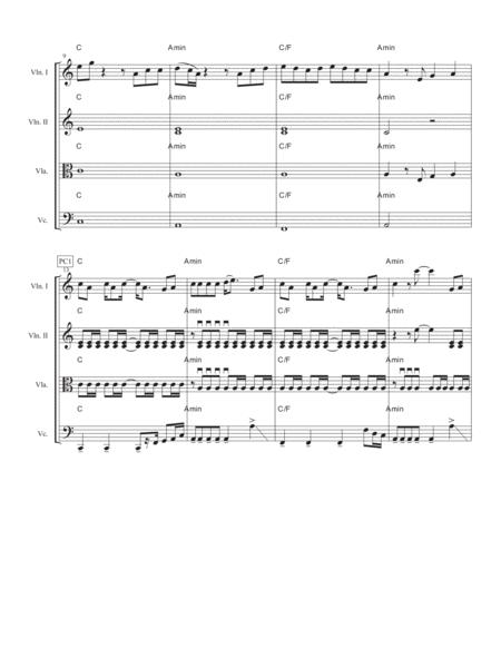 Cant Stop The Feeling For String Quartet Page 2