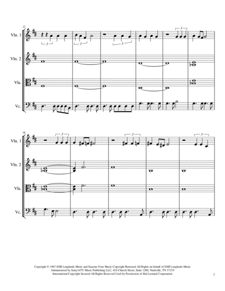 Cant Take My Eyes Off Of You String Trio Page 2