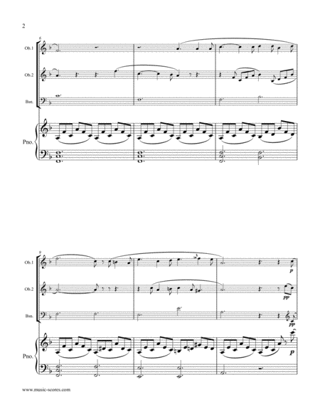 Cantique De Noel O Holy Night 2 Oboes Bassoon And Piano Page 2