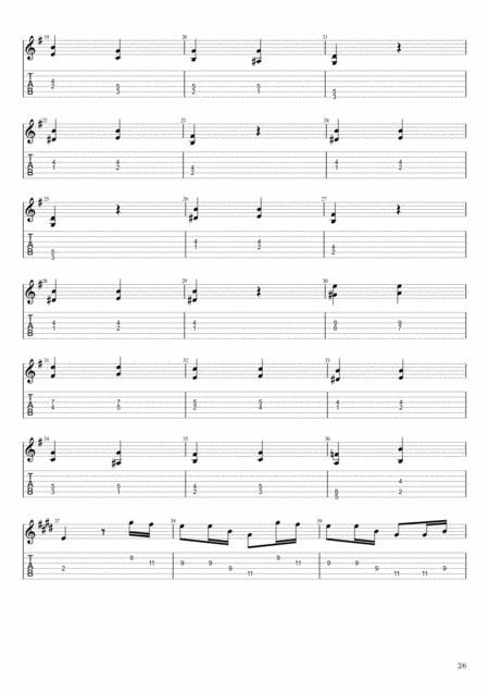 Capricio No 9 Guitar 2 Page 2