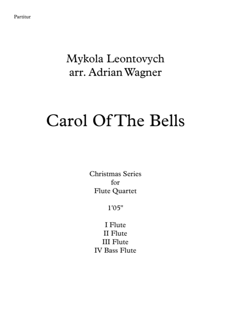 Carol Of The Bells Flute Quartet B Fl Arr Adrian Wagner Page 2
