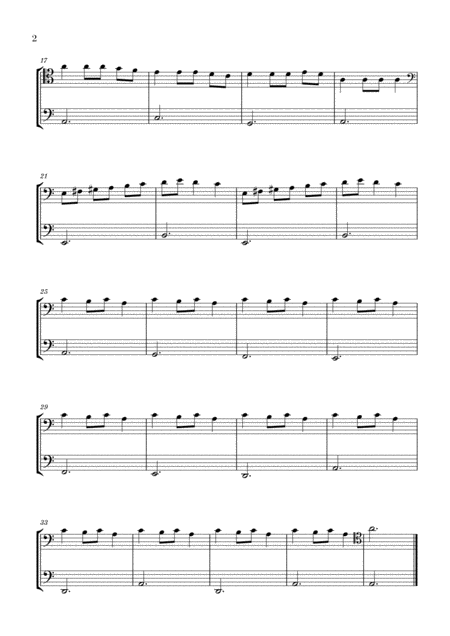 Carol Of The Bells For 2 Trombones Page 2