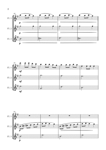 Carol Of The Bells For 3 Flutes Flute Trio Page 2