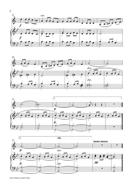 Carol Of The Bells French Horn And Piano Page 2