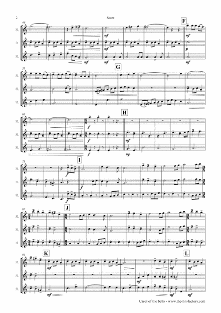 Carol Of The Bells Pentatonix Style Flute Trio Page 2