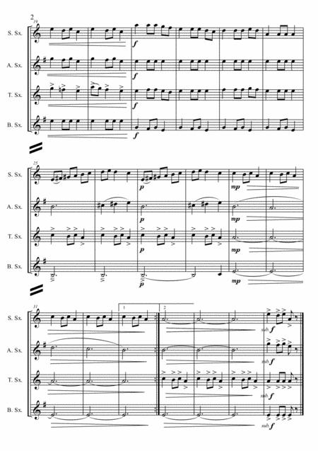 Carol Of The Bells Shchedryk Ukrainian Christmas Carol Arr For Sax Quartet Page 2