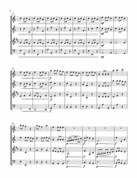 Carol Of The Bells Wind Quartet Page 2