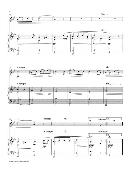 Carol Of The Birds Violin And Piano Page 2