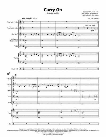 Carry On Fun For Brass Quintet Page 2