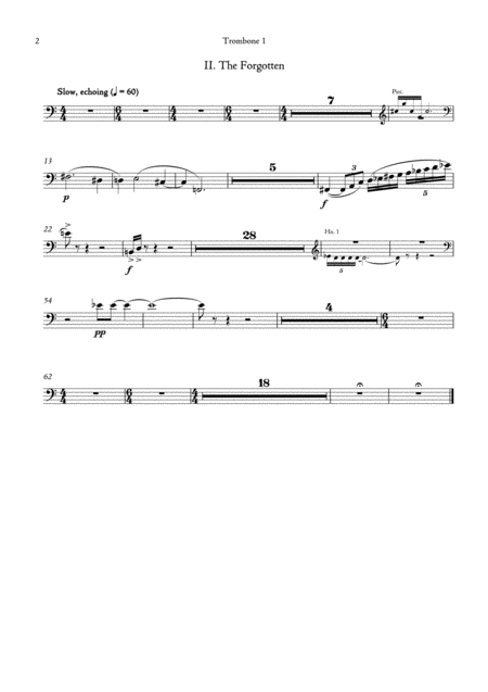 Carson Cooman Enchanted Tracings Piano Concerto No 2 2008 For Solo Piano And Wind Ensemble Trombone 1 Part Page 2