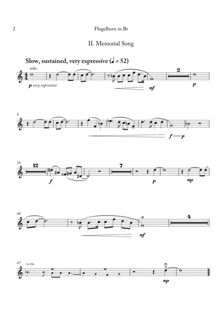 Carson Cooman Pittsburgh Rhapsody 2008 For Brass Band Flugelhorn Part Page 2